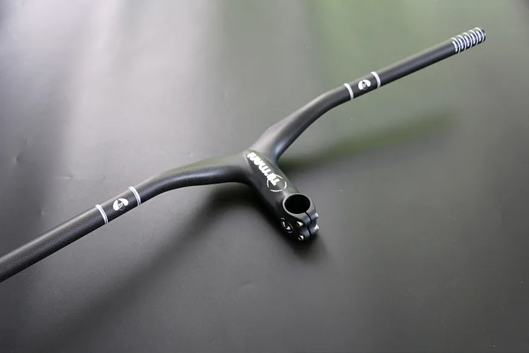 Teмани 3k карбоновый горный велосипед Интегрированный Плоский руль MTB подъем