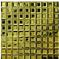 Gold 5 скошенные края супер белый алмаз зеркало мозаика плитка, DIY ванная комната выставочный зал отображения кабинет талии 3D обои - Цвет: Gold