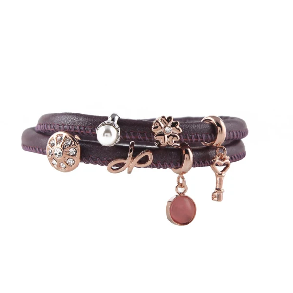 Vinnie дизайн ювелирных изделий белый жемчуг цветок подвески для кожаный браслет