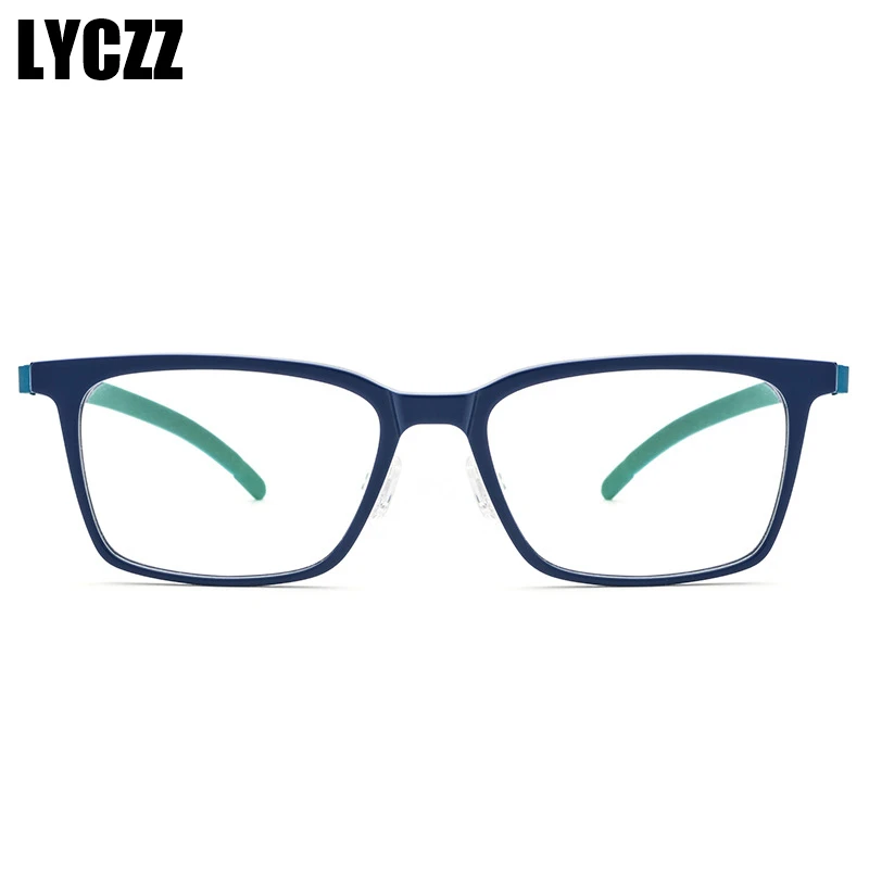 LYCZZ квадратный ПК очки оправа для глаз мужские и женские классические деловые по