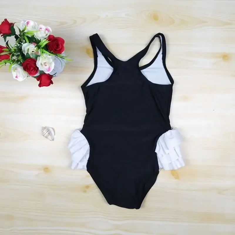 Летний детский купальник для девочек купальный костюм один предмет милый