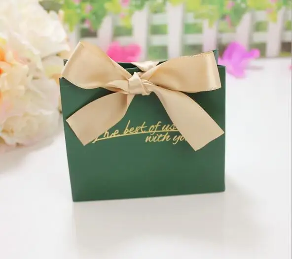 25 шт. бумажная церемония сумка для конфет коробка украшения свадебной