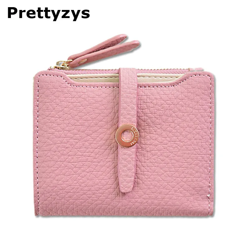 Симпатичный кожаный маленький женский кошелек Prettyzys модный для девочек с