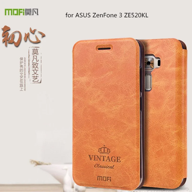 Чехол Mofi для ASUS ZenFone 3 ZE520KL, флип-чехол из искусственной кожи, чехол Для Zenfone 3 Max ZC520TL/Laser ZC551KL, чехол со слотом для карт