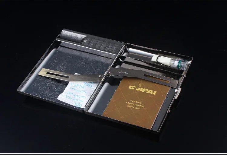 Бронзовая многофункциональная Зажигалка-чехол с usb-зарядкой 20 упаковок в подарочной коробке
