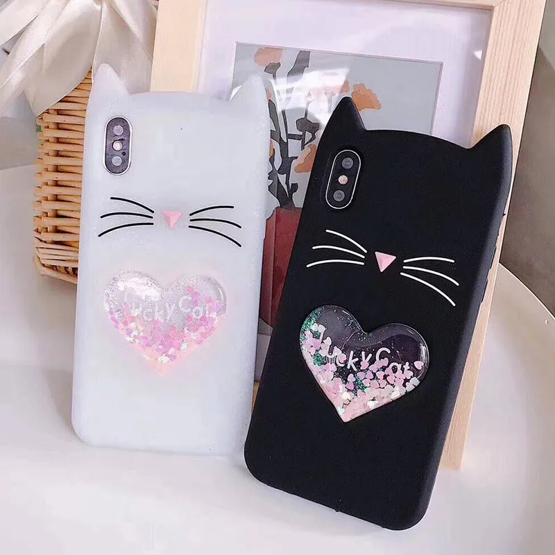 3D мультяшный чехол для iPhone 7 8 мягкий силиконовый X XS 6 6S Plus 5S SE|Чехлы-накладки| |