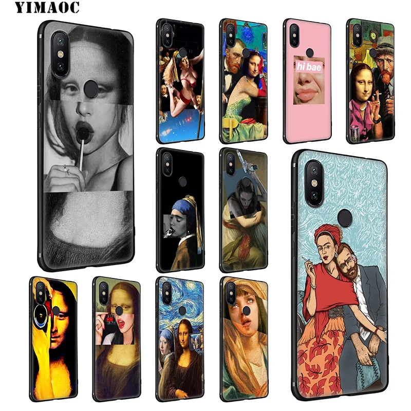 Мягкий силиконовый чехол YIMAOC Mona Lisa Van Gogh для Xiaomi Redmi 7A Note 7 6 6A 5 4 4X 4A 5A S2 Plus K20 Pro Lite |