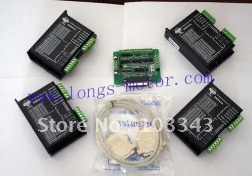 4 осевой Драйвер шагового двигателя PEAK 4.2A 18 50VDC 128Micro DM542A для платы маршрутизатора
