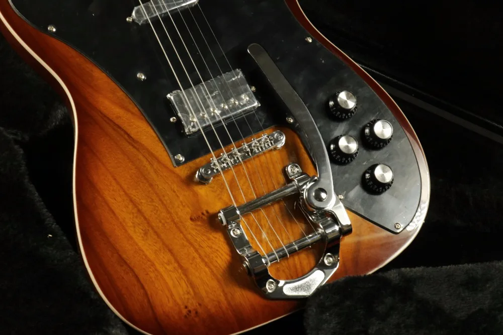 Светильник коричневый bigsby bridge tele Электрогитара sh пикапы Топ переплет гитара