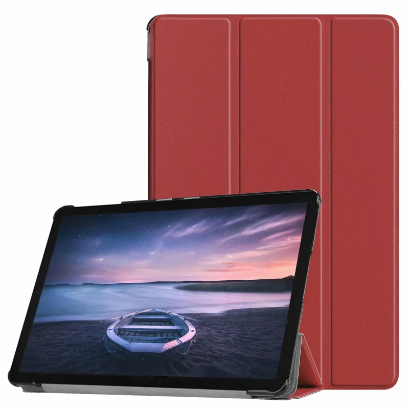 Смарт-чехол для Samsung Galaxy Tab S4 10 5 дюйма T830 T835 защитный чехол из кожи с 3 складками