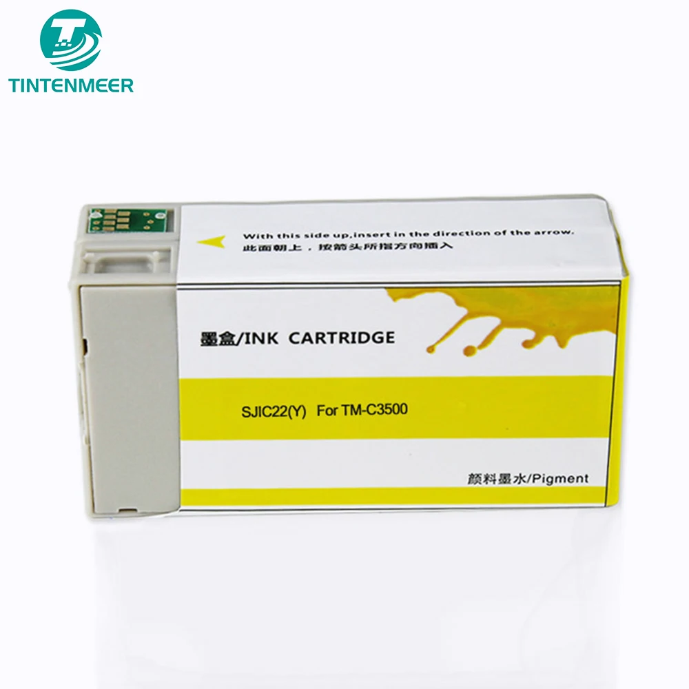 TINTENMEER картридж с пигментными чернилами SJIC22P совместим epson TM-C3500 TM C3500 принтер для
