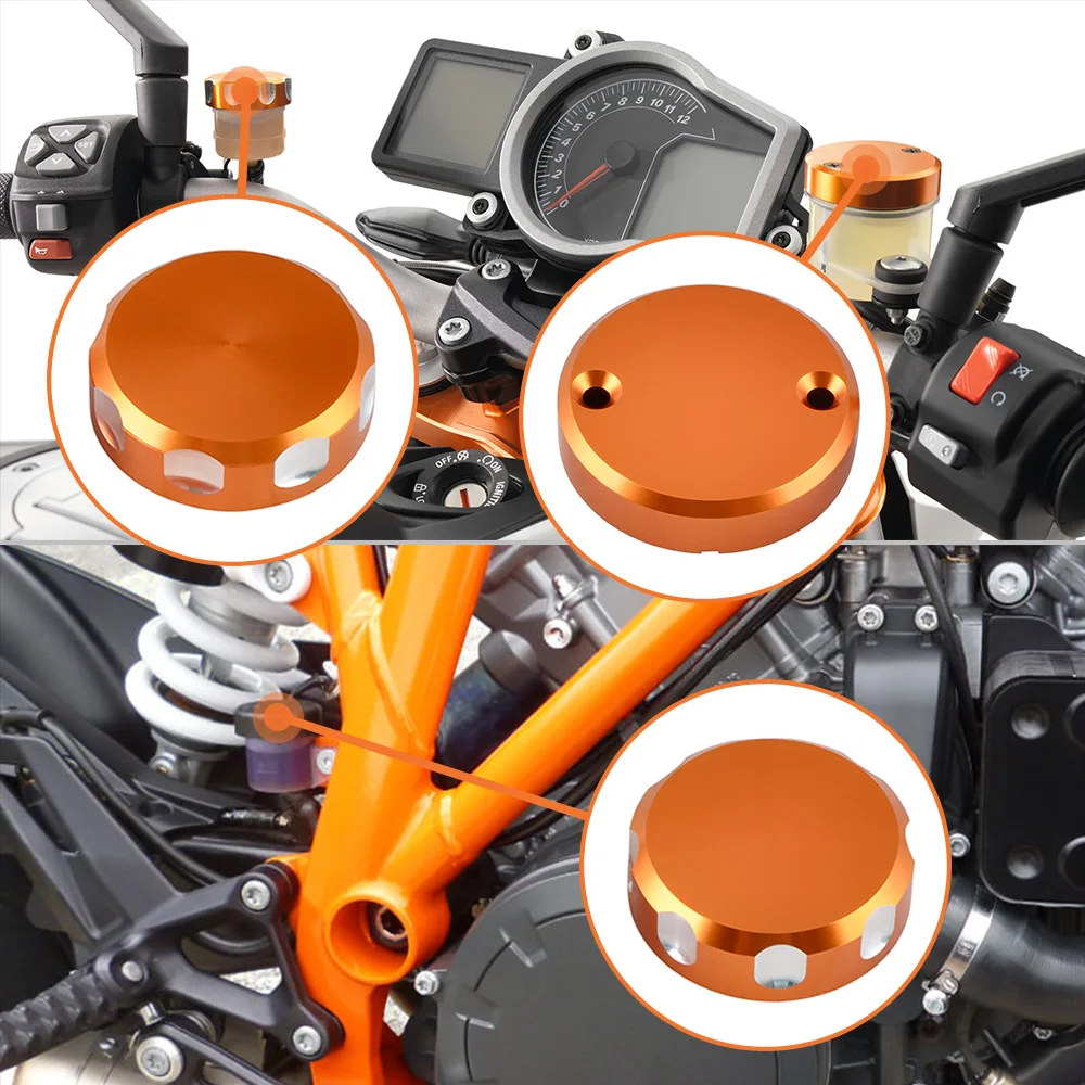 

Front Rear Brake Clutch Reservoir Cover Cylinder Cap For KTM 1290 Super Duke R GT 2014-2021 690 Duke 1190 RC8 08-2010 RC8R 09-15