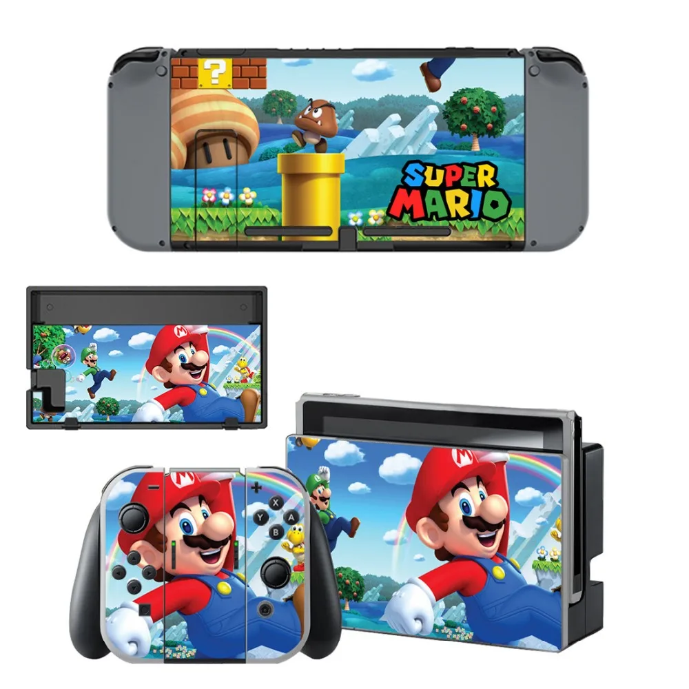 Популярная игра Супер Мари о наклейка для контроллера консоли Nintendo Switch
