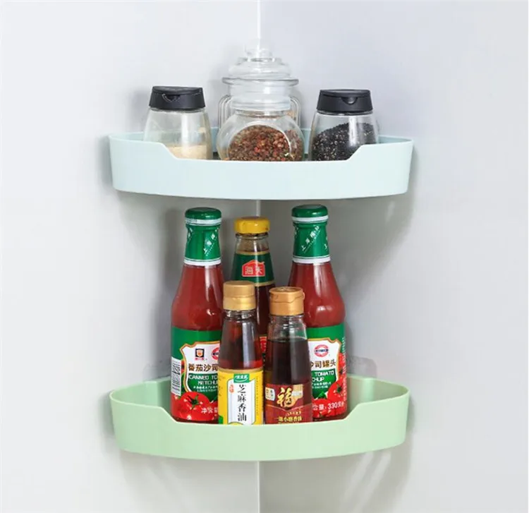 3 цвета угловая полка для ванной органайзер настенная душа с присоской кухонная