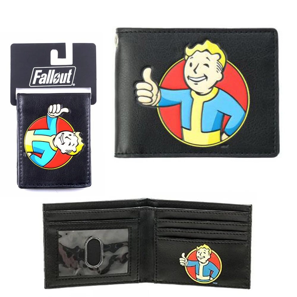 Bethesda Fallout 4 хранилище мальчик аппликация с тиснением Би Фолд бумажник костюм