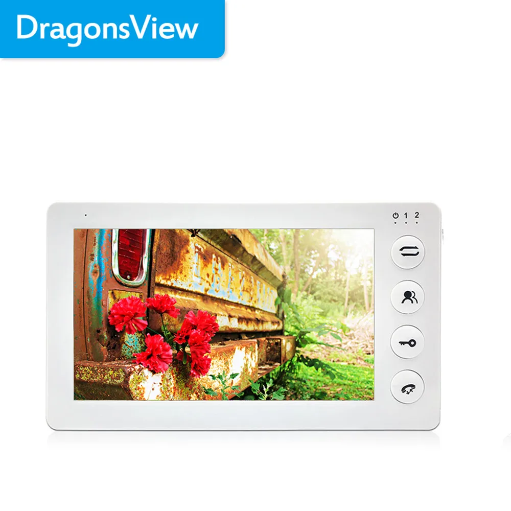 Dragonsview 7 ''видео дверной звонок Домофон контроль доступа домофон система обнаружения движения запись 16 ГБ+ CCTV камера