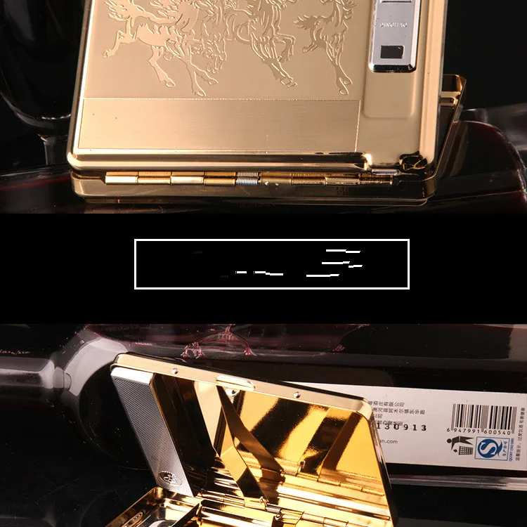 20 сигарет перезаряжаемая usb зарядка дуговая зажигалка с чехол для сигарет Защита окружающей среды дымовая зажигалка