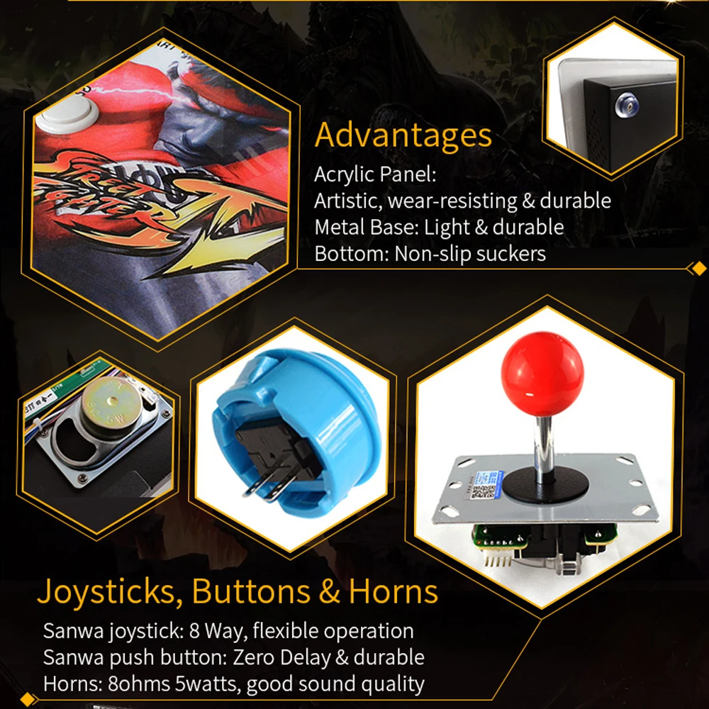 1388 in 1 Video game Box 6S Arcade Console 3D 2020 Jamma Games for HDMI VGA Output TV Monitor PS3 with Pause function | Спорт и