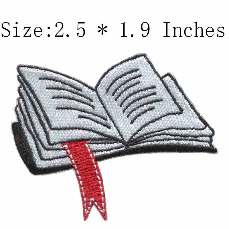 

Read book embroidery patch 2.5"wide /children applique/as a gift/iron