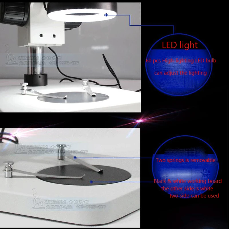 20x 40x бинокулярный стерео микроскоп непрерывный зум Регулируемая подъемная