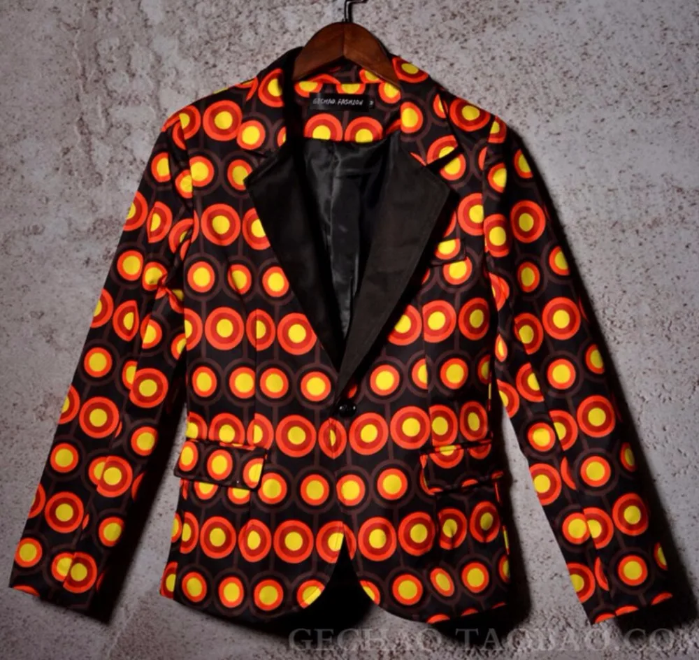 Хит 2021 Мужская одежда приталенные костюм с вышивкой в желтый горошек мужские