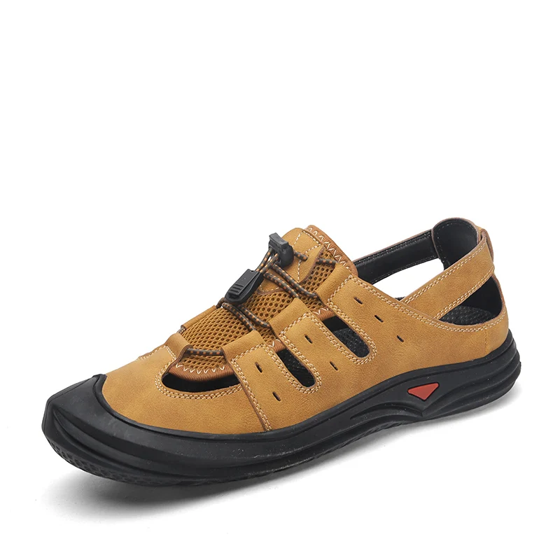 Мужские сандалии для улицы Fotwear плетеные из сетчатой ткани комфорта и