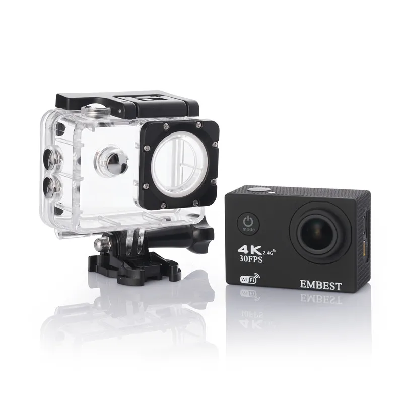 EMBEST F60/F60R Экшн-камера Ultra HD 4K WiFi 1080 P/60fps 2,0 lcd 170D Водонепроницаемая экшн-видеокамера на шлем с дистанционным управлением