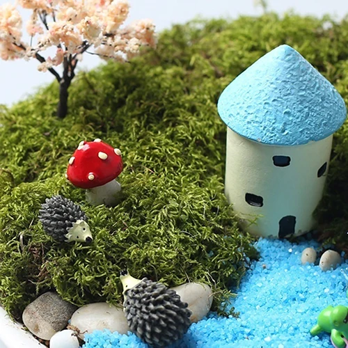 3 шт мини Сказочный Сад гномы Террариум с мхом изделия из смолы украшения