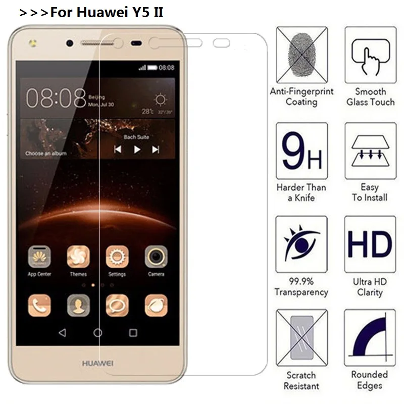 9H 2.5D для Huawei Y5II Y5 2 ii CUN-U29 CUN-L21 CUN-L01 Y6 II Compact Honor 5A LYO-L01 защитная пленка из закаленного