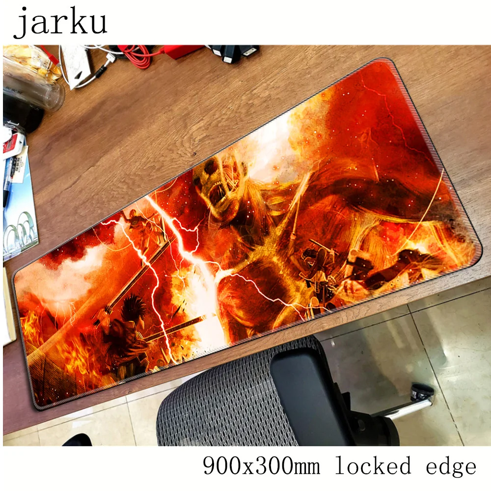 Коврик для мыши Attack on Titan геймер 900x300 мм коврик notbook игровой подгонянный ПК