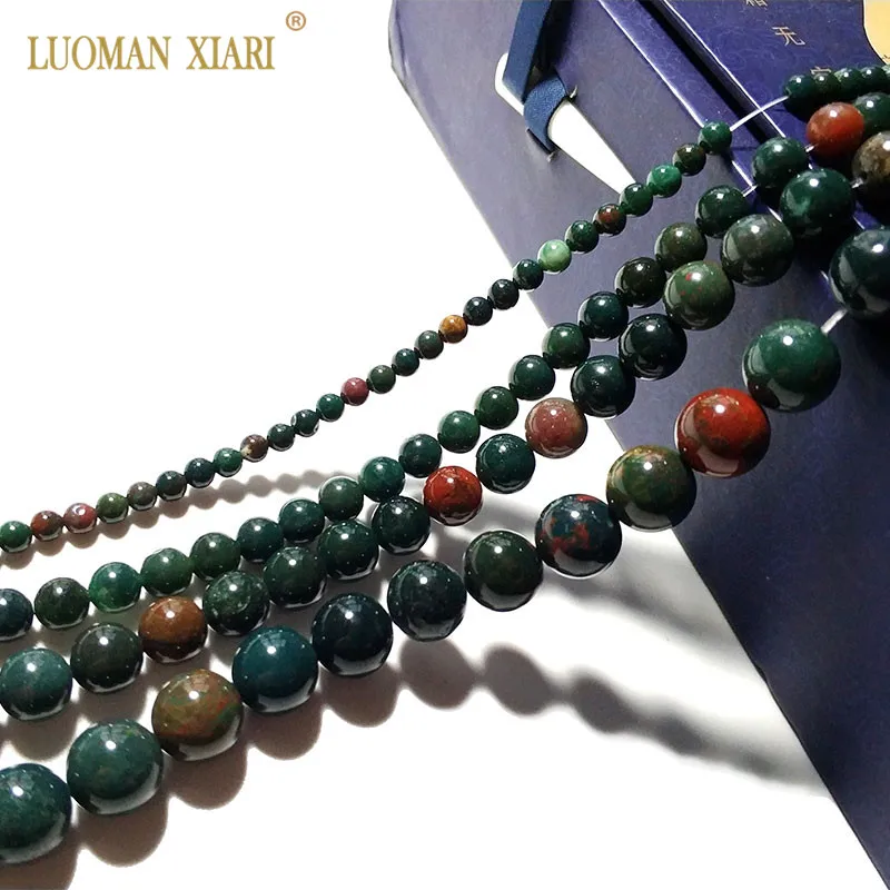 Бусины LUOMAN XIARI AAA + из натурального куриного крови бусины камня для