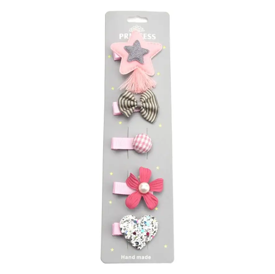 5 шт./лот заколка для волос маленьких девочек Аксессуары блестящая корона со