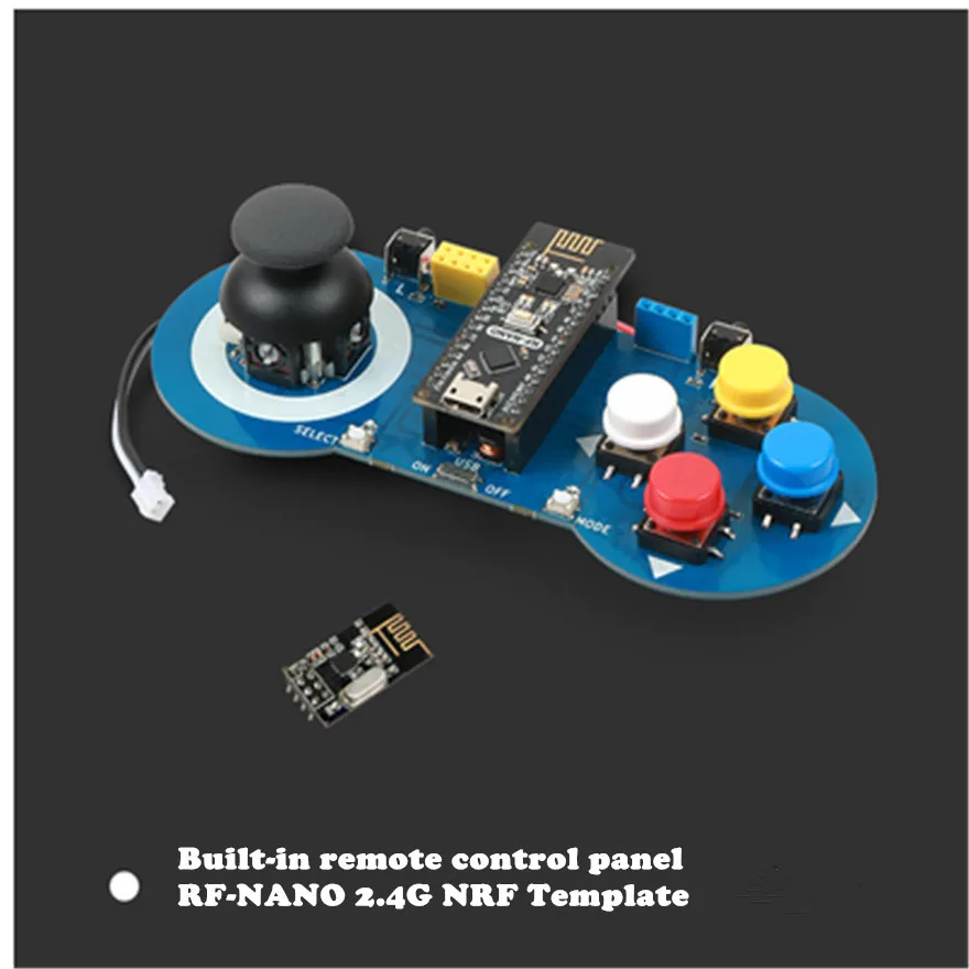 Wireless controller Интеллектуальный робот-автомобиль 4 степени свободы, беспроводная рукоятка высокой твердости Scracth, программирование PS2/2,4G, радиоуправляемая игрушка-робот - Цвет: Wireless controller