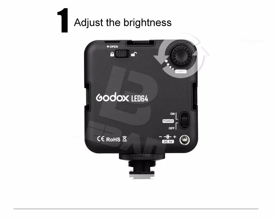 Godox светодиодный 64 светодиодный видео светодиодный светильник для DSLR камеры видеокамеры Мини DVR как заполняющий светильник для свадьбы Новости Интервью макросъемки