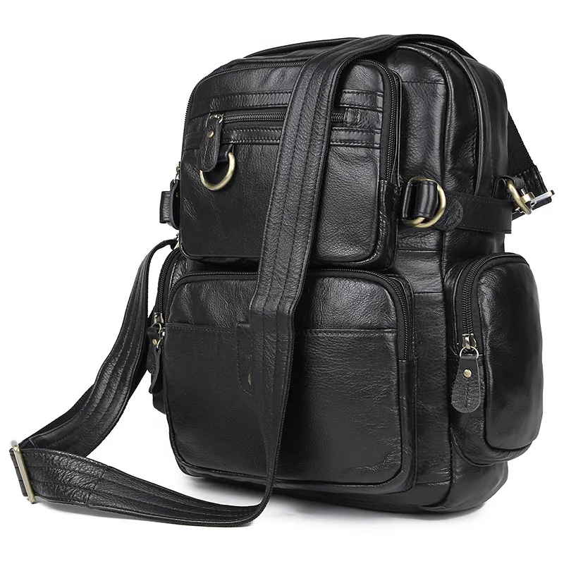 Лидер продаж Ковбой Винтаж кожаный рюкзак дорожная Bookbag школьный 7042C/A