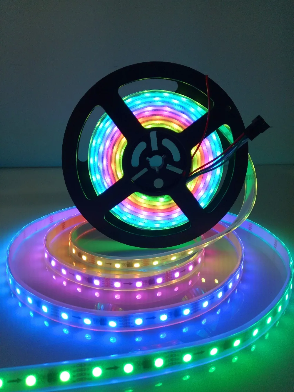 WS2818 5m 60 светодиодный s/m(20 пикс./м) DC12V RGB полноцветная светодиодная Пиксельная
