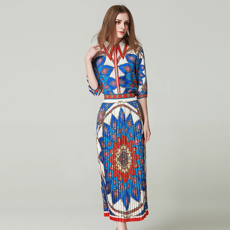 Женские комплекты с милым принтом рубашки коротким рукавом и отложным