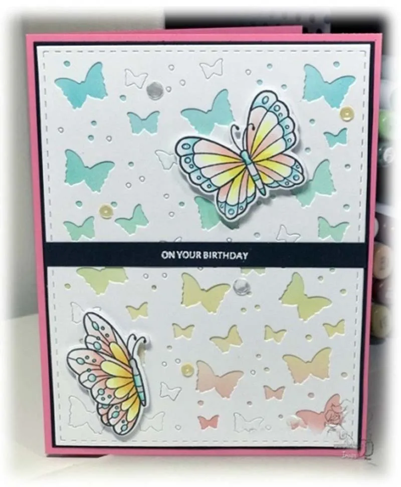 Фон с бабочкой металлические Вырубные штампы трафареты цветок для сделай сам