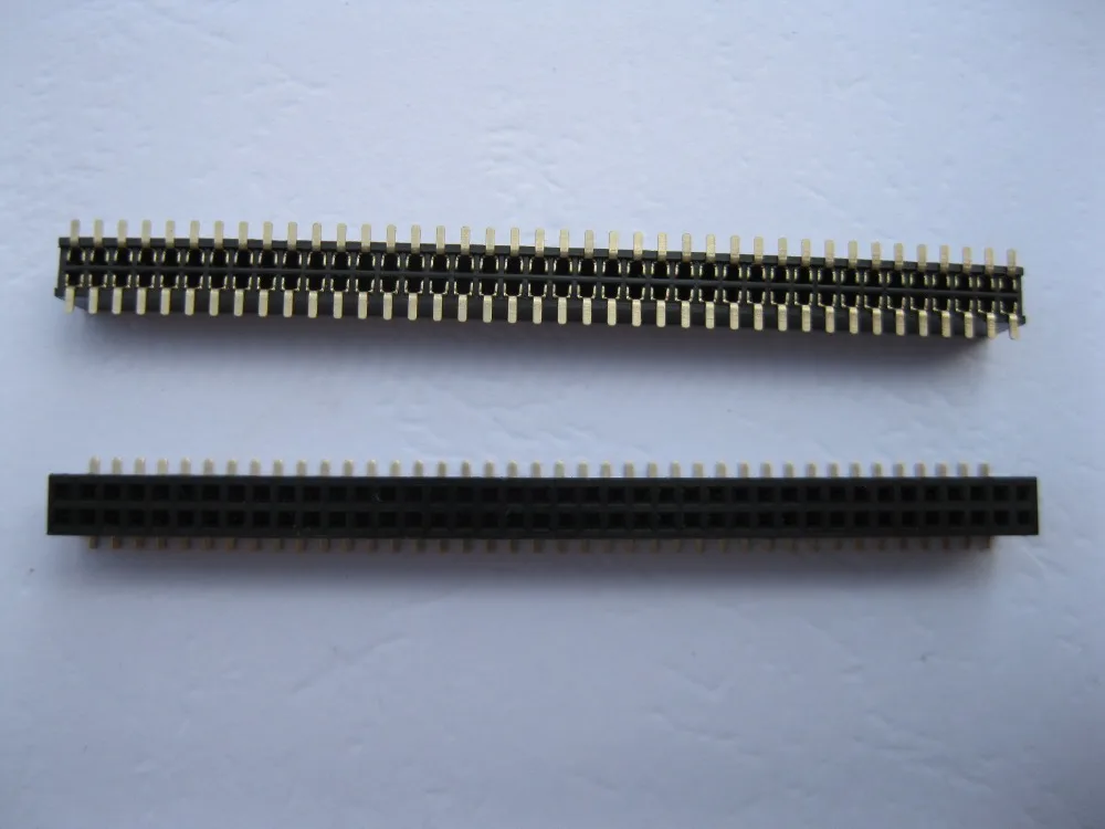 15 шт SMD SMT шаг 1 27 мм 2x40 80pin разрывный женский штыревой разъем двухрядная Полоса