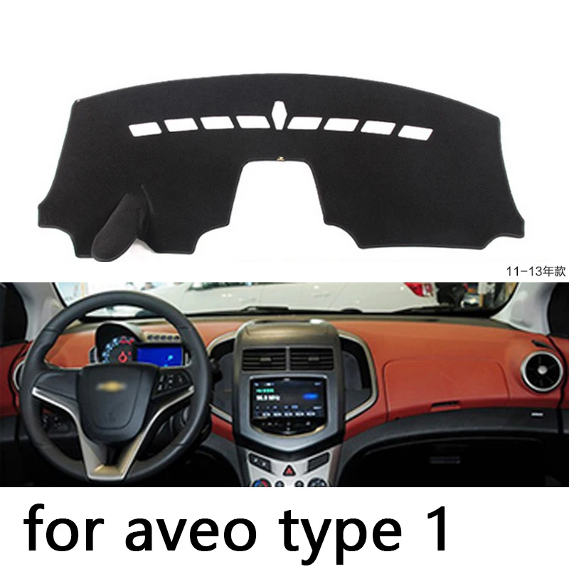 Коврик для приборной панели Chevrolet Aveo Sonic 2012 2016 защитный коврик Накладка теней