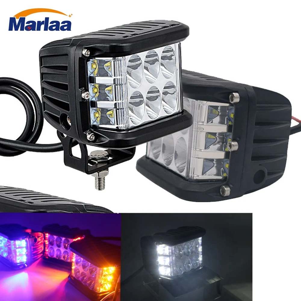 Kopen 2Pcs Led Pods Dually Side Shooter Led Cubes Led Verlichting Bar Off Road Verlichting 12V Led Werken Verlichting Voor Jeep Truck Auto Atv