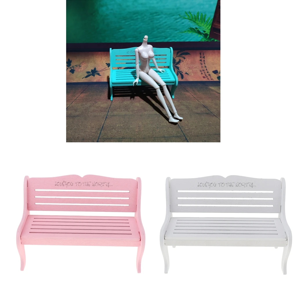 1/6 кукольный домик парковый скамейка садовый стул Мебель дети притворяться