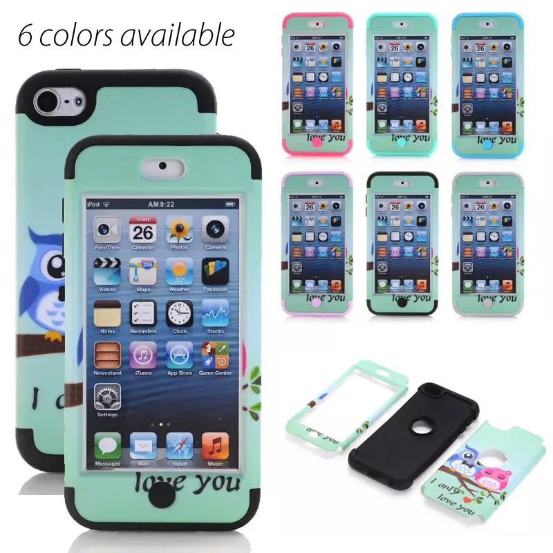 Чехол для ipod touch 6/touch 5 с милым мультяшным рисунком совы прочный устойчивый к