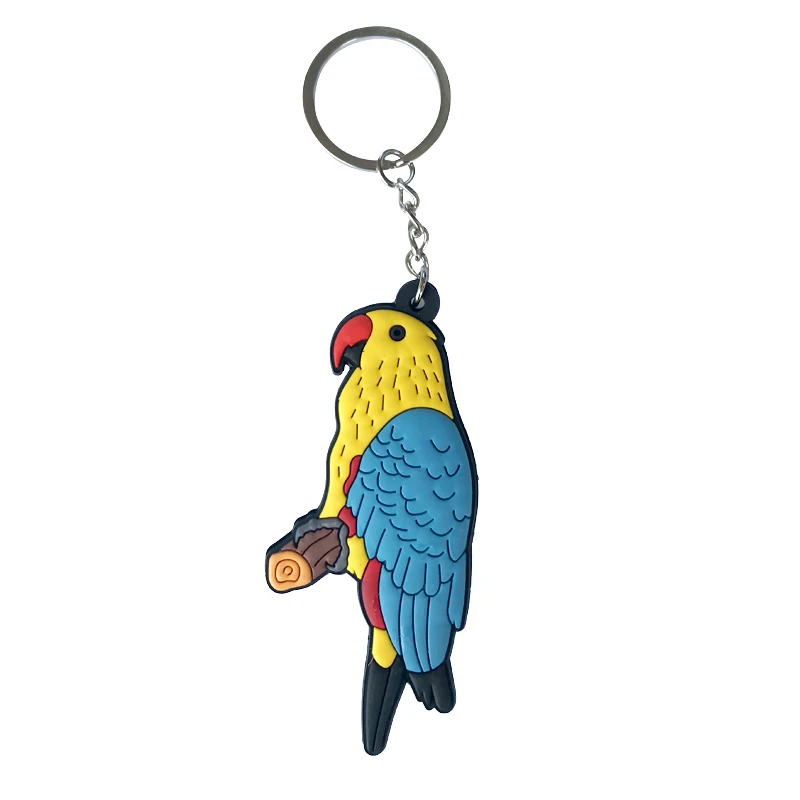 COSANER Parrot аниме-брелок для ключей пвх мультяшный брелок подарки на день рождения