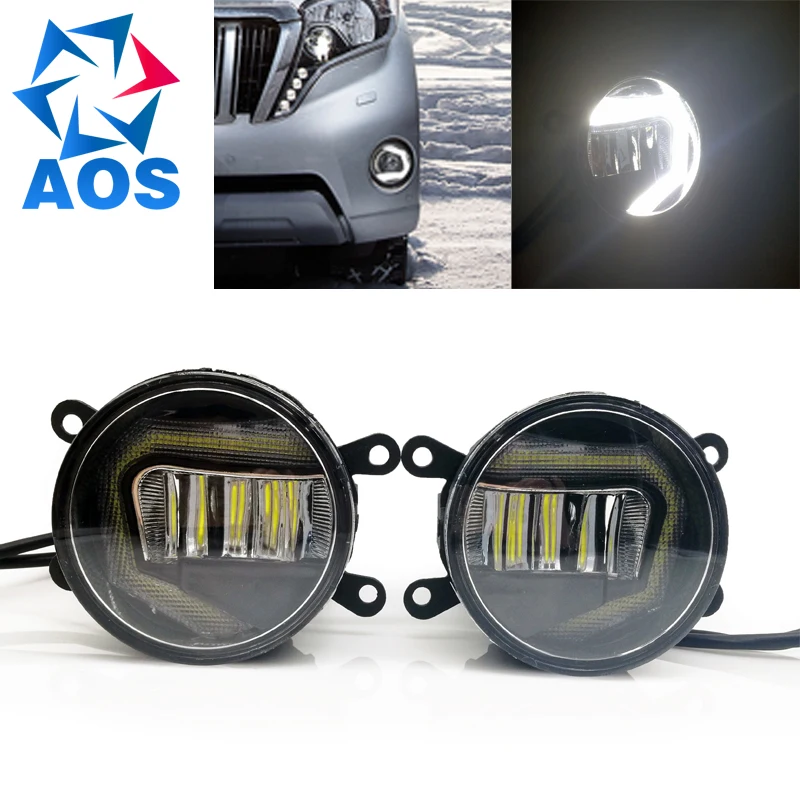 2 шт. автомобильный Стайлинг светодиодный DRL супер яркий противотуманный свет
