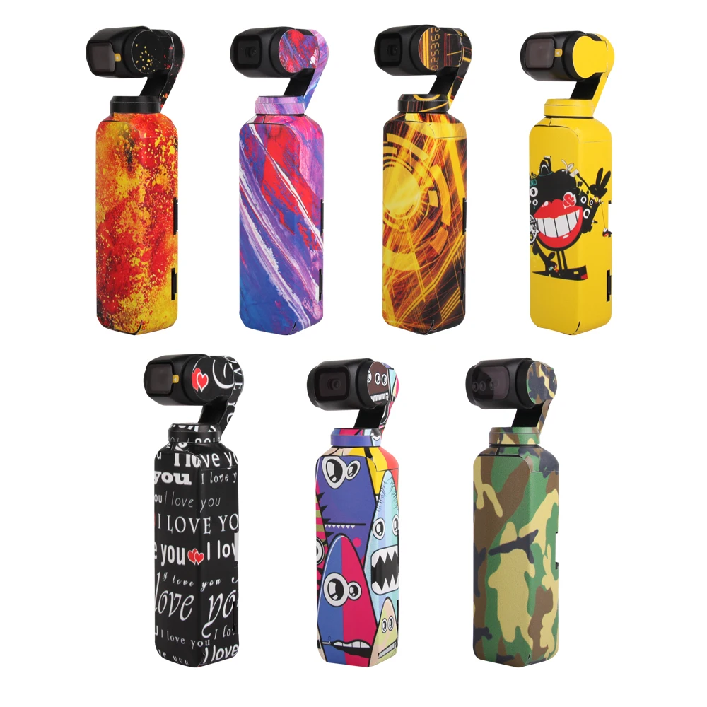 

Цветная водостойкая наклейка на кожу для DJI OSMO Pocket, карманный стабилизатор подвеса, пленка Scotchcal, защитные наклейки