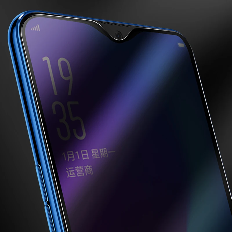 MicroData 9H для OPPO Realme 3 3 Pro Передняя антишпионская защитная пленка из закаленного стекла с антибликовым покрытием