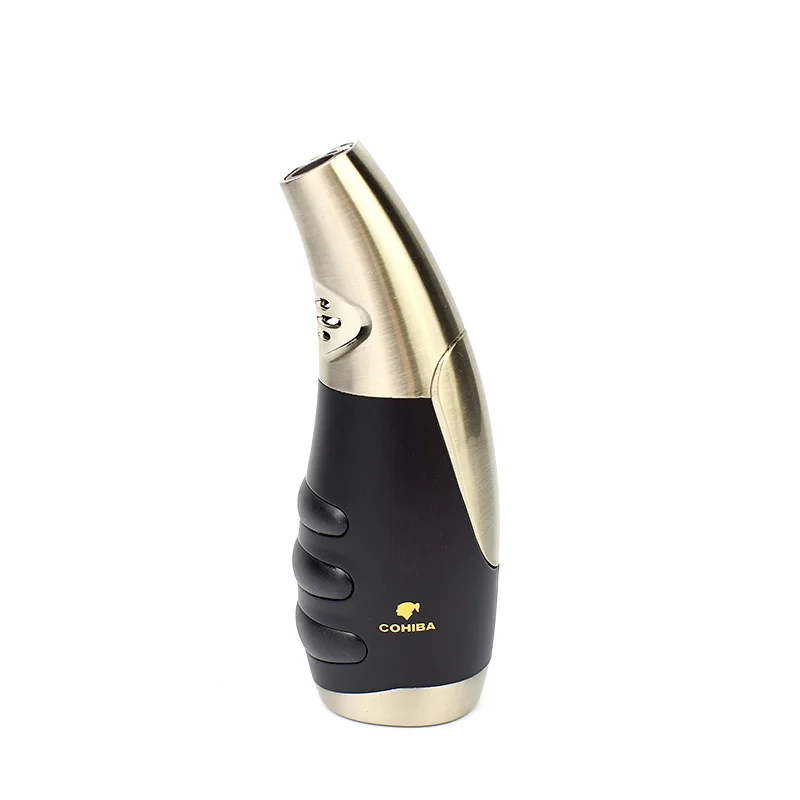 COHIBA металлическая ветрозащитная Зажигалка для сигарет 1 струйная зажигалка с