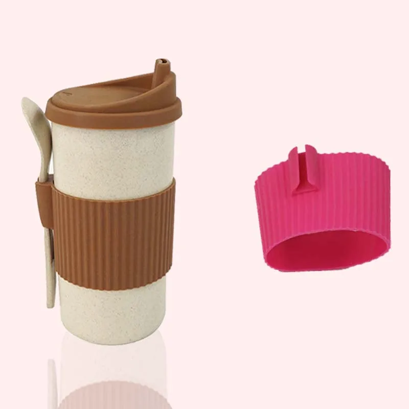 2 цвета кофейные чашки для путешествий кофейная кружка с ложкой легкая чашка