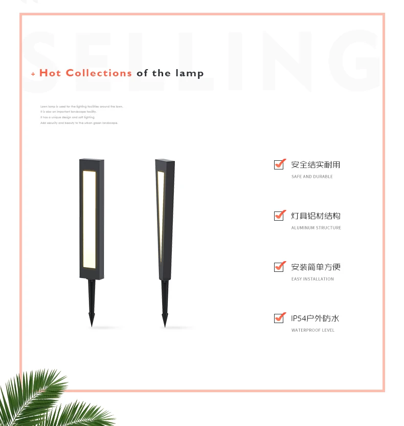 Водонепроницаемая светодиодная подсветка для ландшафта IP54|Комнатные настенные